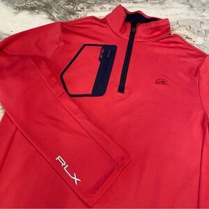 RLX Ralph Lauren Golf Luxury Performance 1/4 Zip Pullover Boys Lrg 14-16